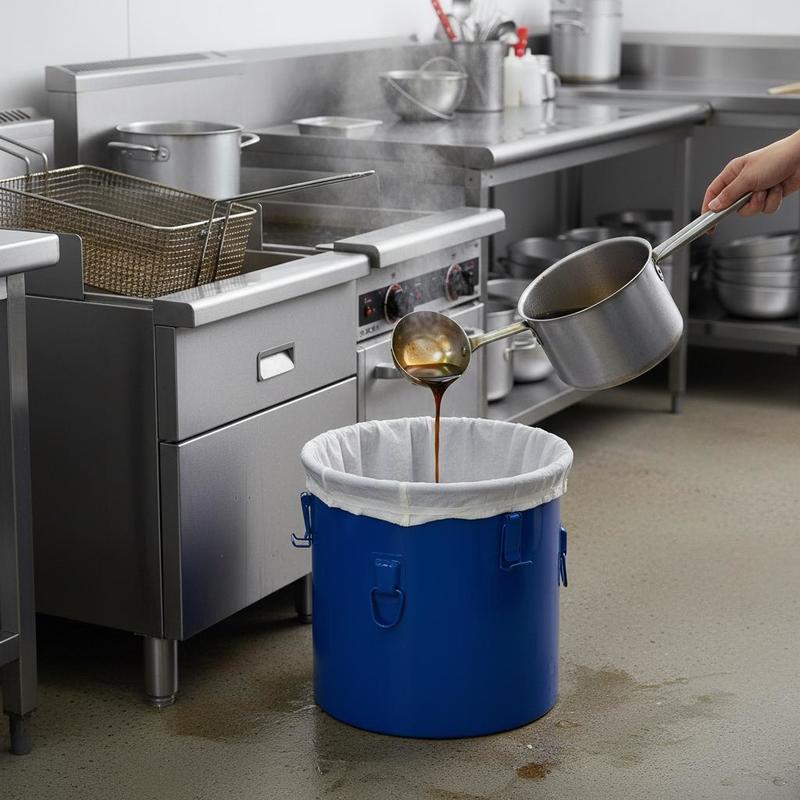 Commercial Kitchen Oil Disposal - Contenedor de Desechos de Aceite de