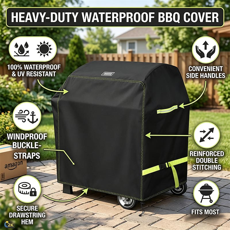 Commercial Kitchen Vent Hood - Funda para barbacoa de exterior 420D,