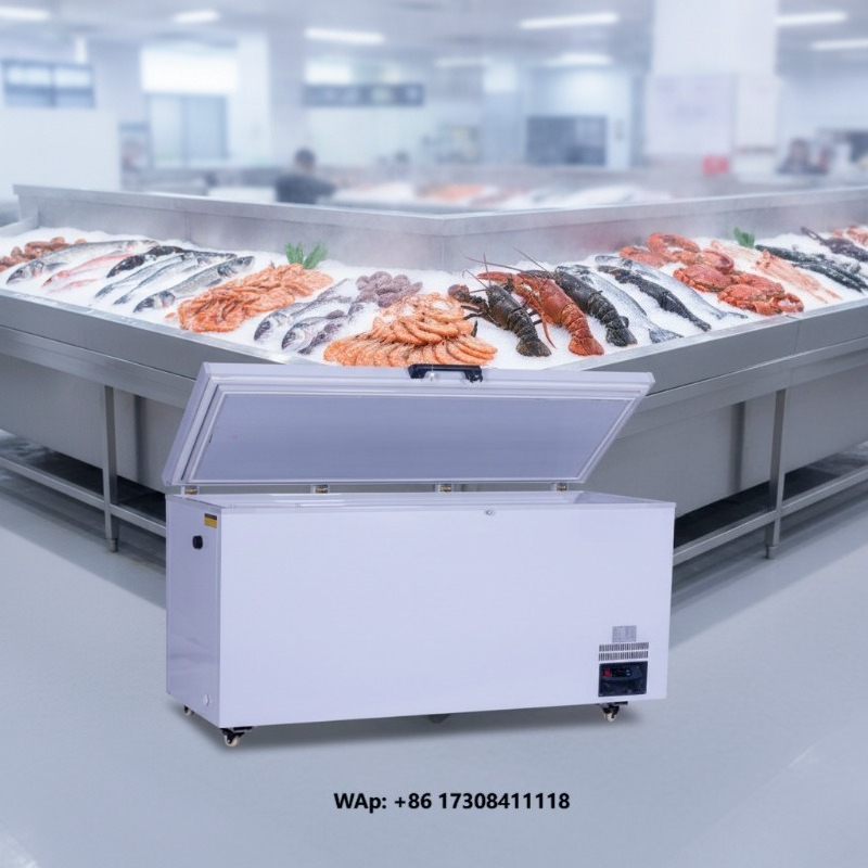 Commercial Chest Freezer - Congelador Horizontal Comercial de Gran Volumen,