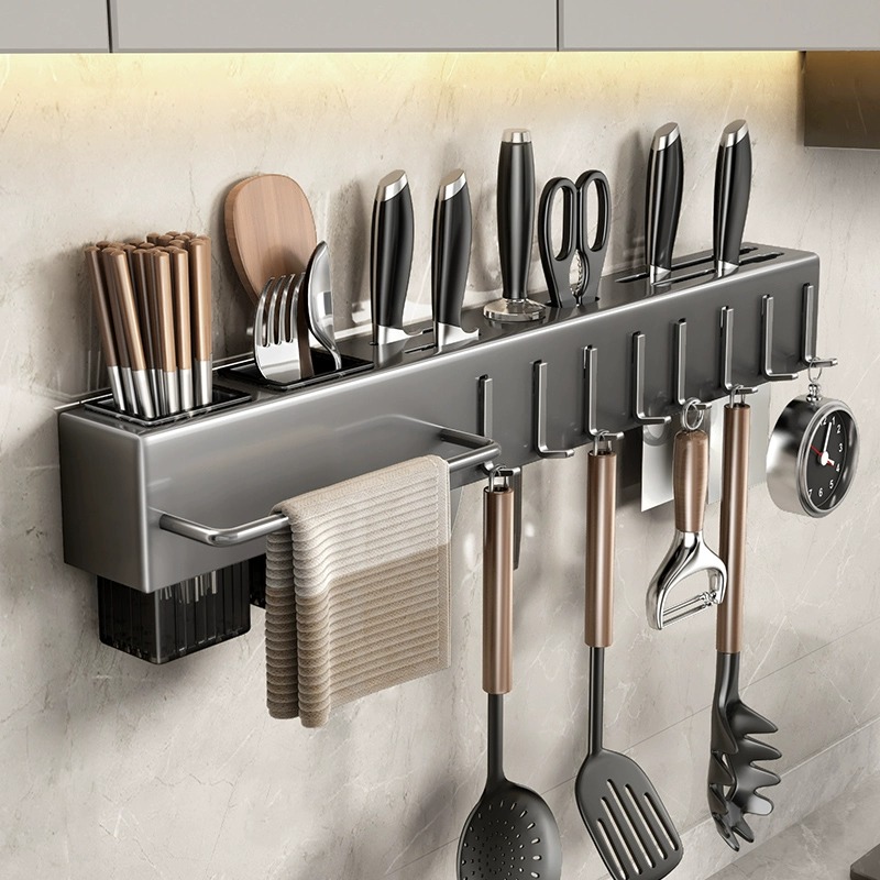 Commercial Kitchen Knife Holder - Estante de Almacenamiento Multifuncional para Cocina,