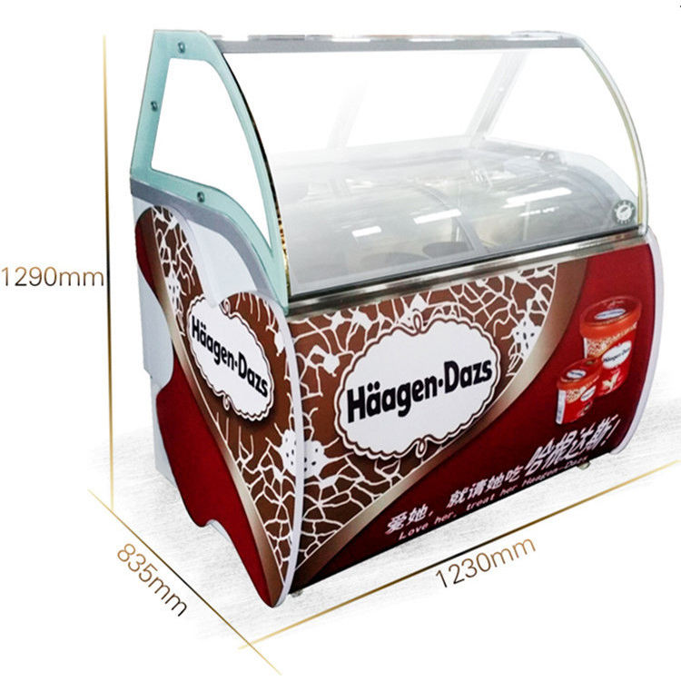Commercial Chest Freezer - Congelador Exhibidor Comercial QDMECH para Helados