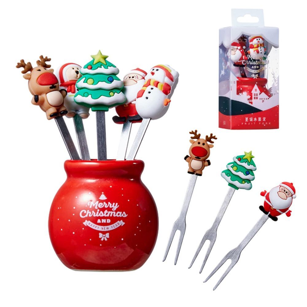 Commercial Kitchen Knife Holder - Juego de tenedores de fruta de