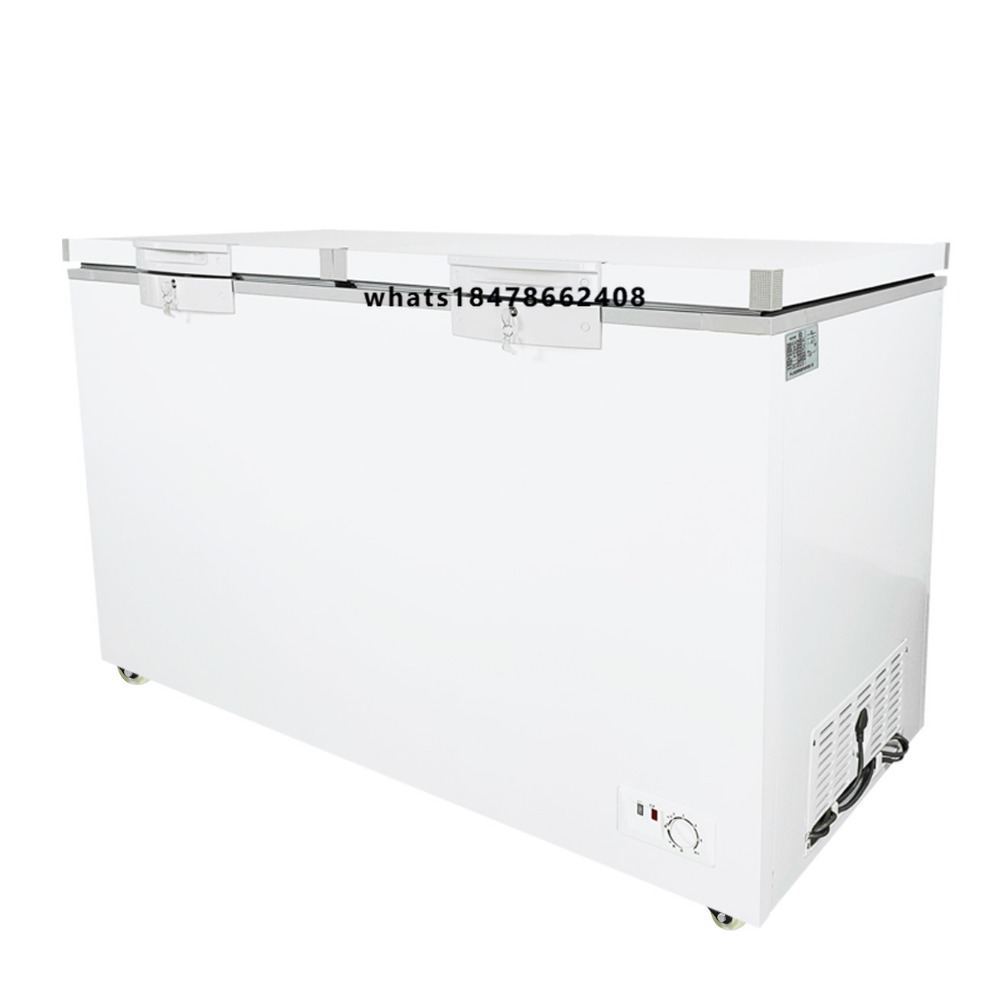Commercial Chest Freezer - Congelador Horizontal de Doble Puerta, Refrigerador