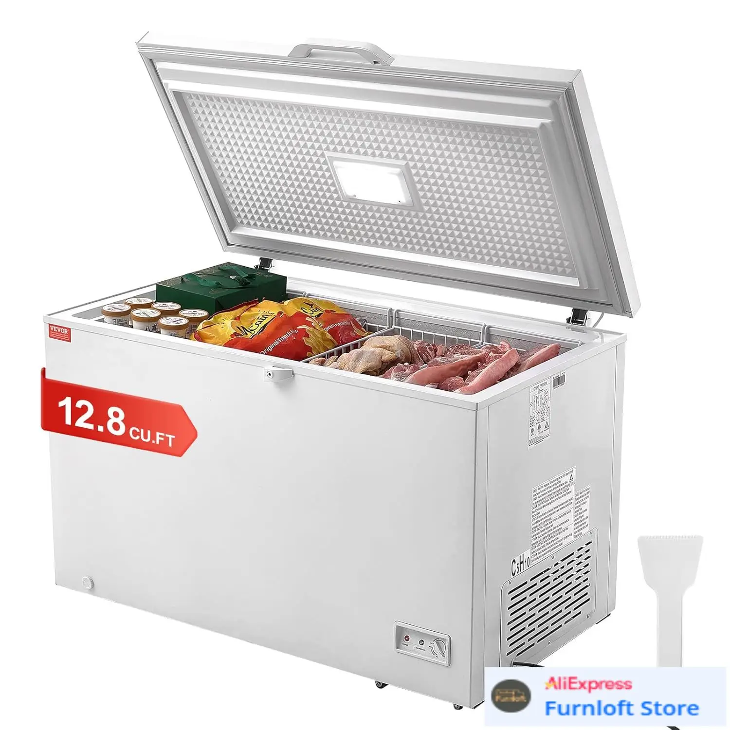 Congelador Horizontal, 12.8 Pi - Commercial Chest Freezer reseña y precio