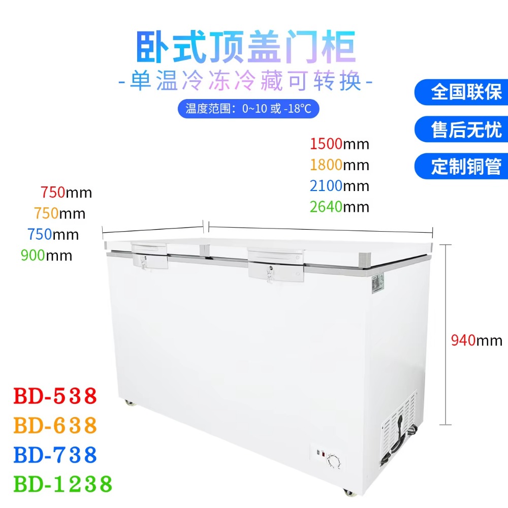 Congelador Horizontal de Doble - Commercial Chest Freezer reseña y precio