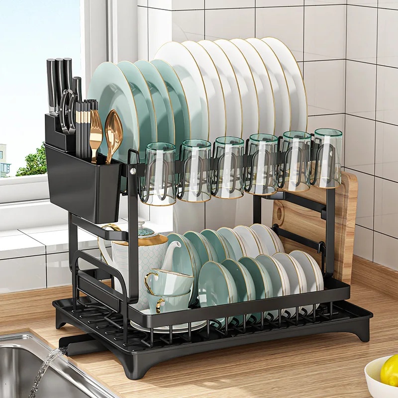 Escurridor de Platos de 2 Nive - Commercial Kitchen Knife Holder reseña y precio
