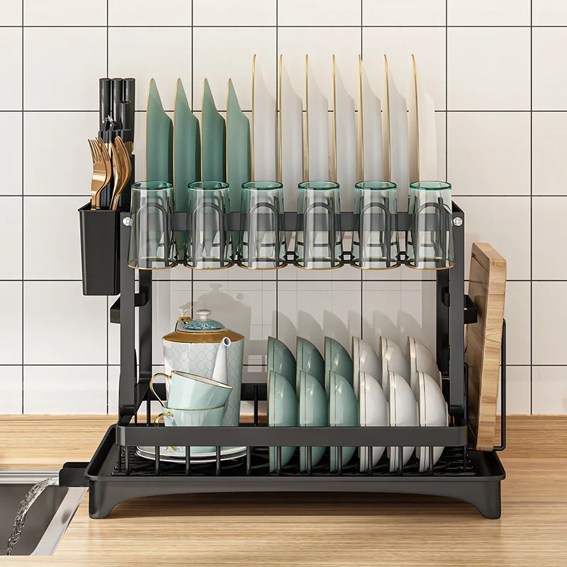 Escurridor de Platos de 2 Nive - Commercial Kitchen Knife Holder reseña y precio
