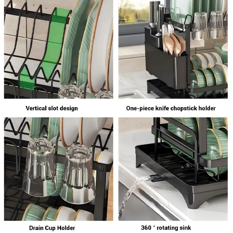 Escurridor de Platos de 2 Nive - Commercial Kitchen Knife Holder reseña y precio