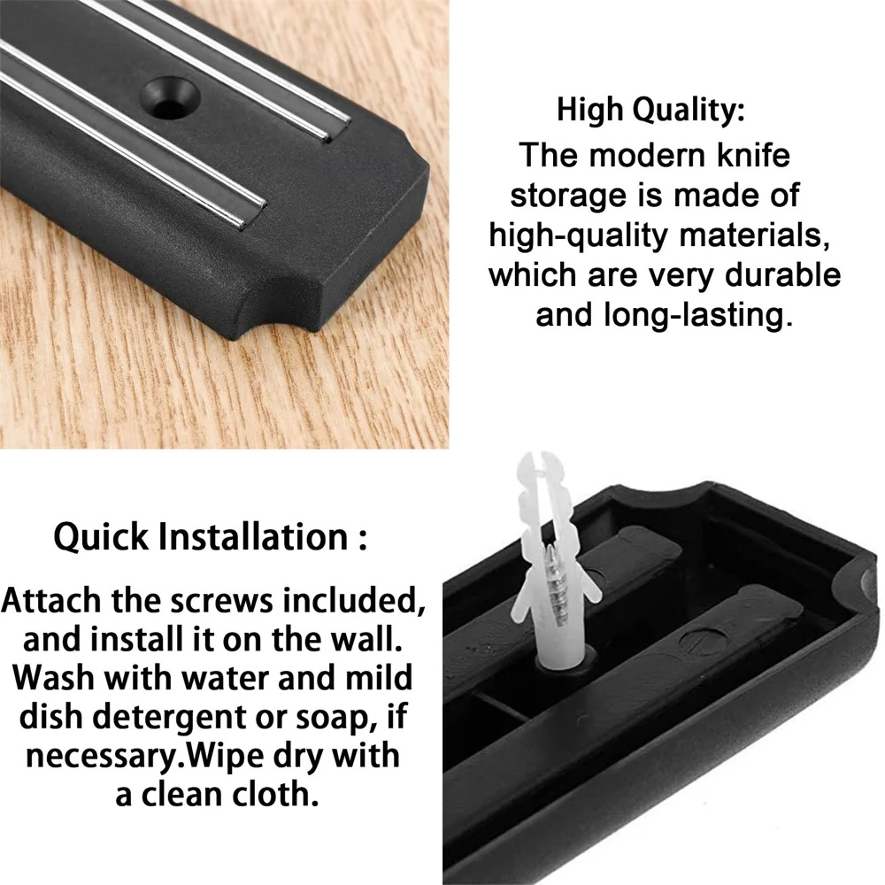 Soporte magnético para cuchill - Commercial Kitchen Knife Holder reseña y precio