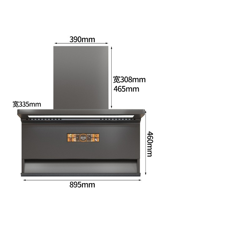 Campana extractora de doble su - Commercial Kitchen Vent Hood reseña y precio